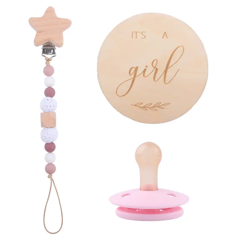 Baby Gift Set Chain Pacifier Clip Holder