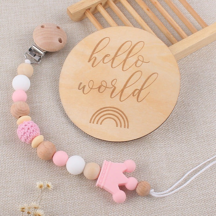 baby chain pacifier clip holder
