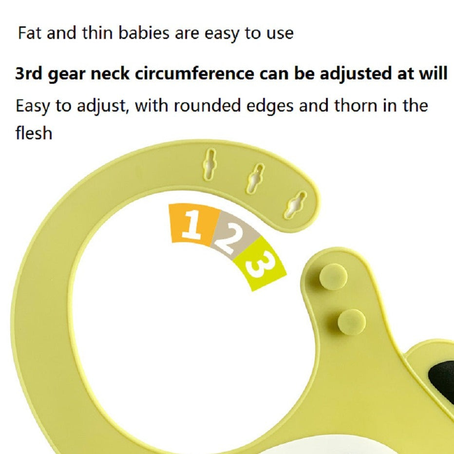 100% BPA-free Baby Animal Silicone Bibs