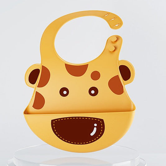 100% BPA-free Baby Animal Silicone Bibs