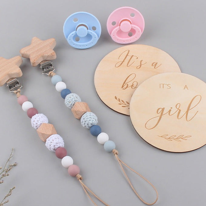 Baby Gift Set Chain Pacifier Clip Holder 