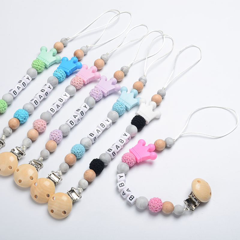 Baby Chain Pacifier Clip Holder