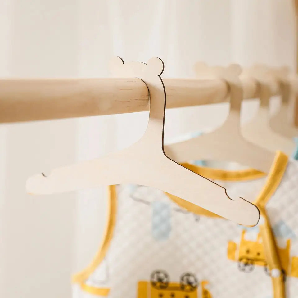 Baby Giraffe Wood Clothes Hanger