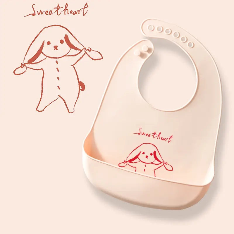 BPA Free Silicone Printed Bibs