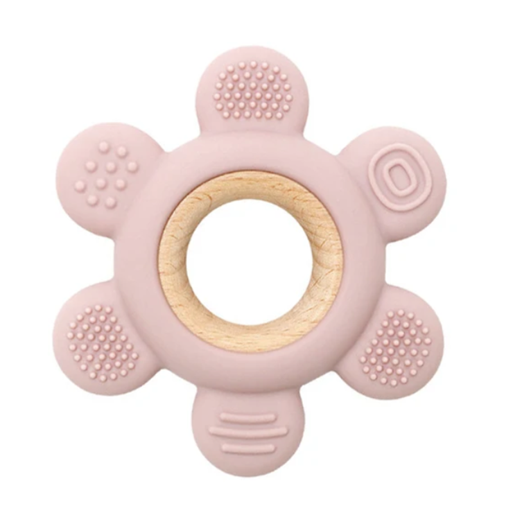 Pink Silicone Teether UAE - الإمارات العربية المتحدة عضاضة من السيليكون باللون الوردي