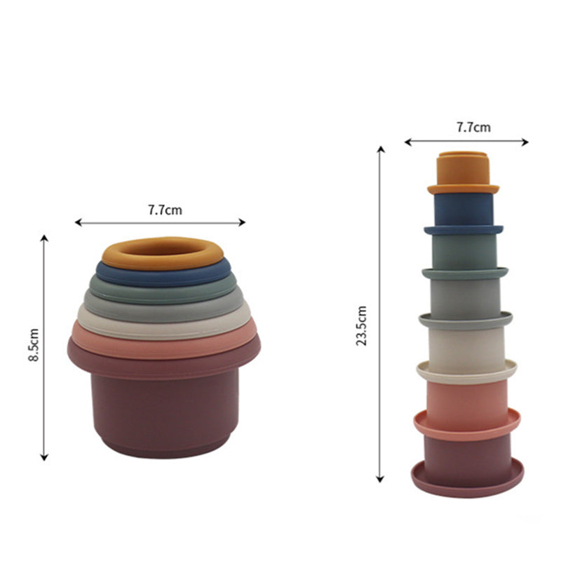 Silicone Stacking & Nesting Cups Toy Dubai Online baby shop uae babyshop baby store - best gift for Babies لعبة أكواب التراص والتعشيش المصنوعة من السيليكون في دبي أون لاين متجر الأطفال في الإمارات محل بيبي شوب بيبي شوب - أفضل هدية للأطفال