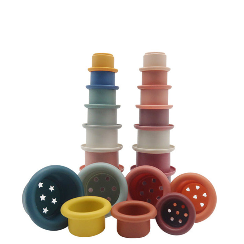 Silicone Stacking & Nesting Cups Toy Dubai Online baby shop uae babyshop baby store - best gift for Babies لعبة أكواب التراص والتعشيش المصنوعة من السيليكون في دبي أون لاين متجر الأطفال في الإمارات محل بيبي شوب بيبي شوب - أفضل هدية للأطفال