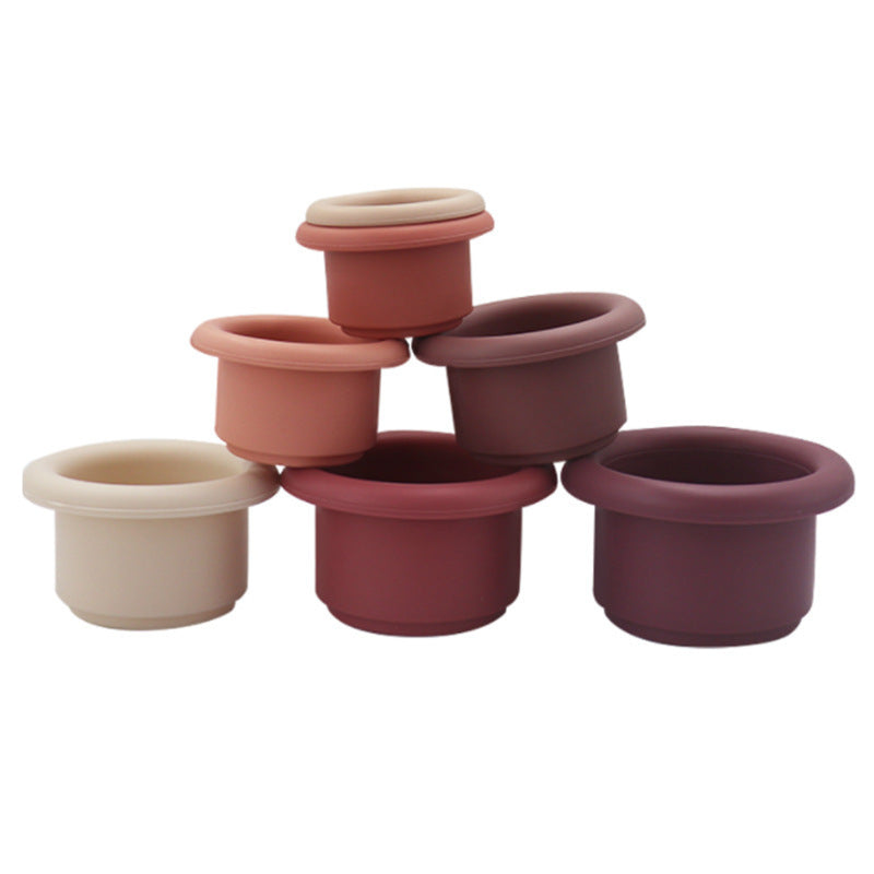 Silicone Stacking & Nesting Cups Toy Dubai Online baby shop uae babyshop baby store - best gift for Babies لعبة أكواب التراص والتعشيش المصنوعة من السيليكون في دبي أون لاين متجر الأطفال في الإمارات محل بيبي شوب بيبي شوب - أفضل هدية للأطفال