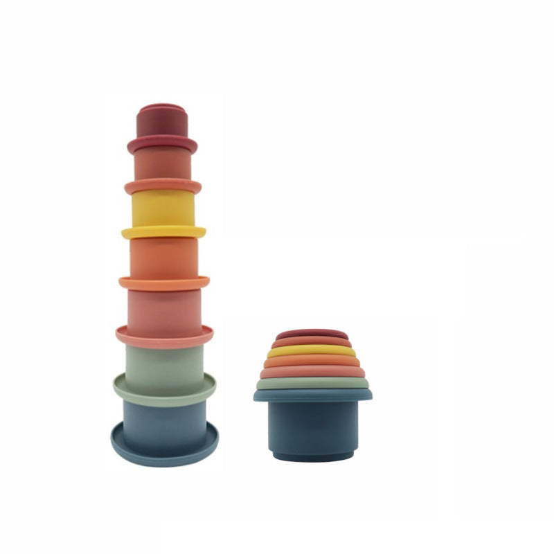 Silicone Stacking & Nesting Cups Toy Dubai Online baby shop uae babyshop baby store - best gift for Babies لعبة أكواب التراص والتعشيش المصنوعة من السيليكون في دبي أون لاين متجر الأطفال في الإمارات محل بيبي شوب بيبي شوب - أفضل هدية للأطفال