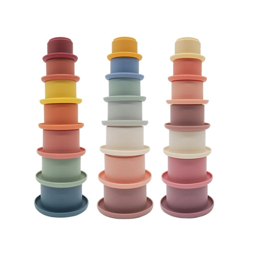 Silicone Stacking & Nesting Cups Toy Dubai Online baby shop uae babyshop baby store - best gift for Babies لعبة أكواب التراص والتعشيش المصنوعة من السيليكون في دبي أون لاين متجر الأطفال في الإمارات محل بيبي شوب بيبي شوب - أفضل هدية للأطفال