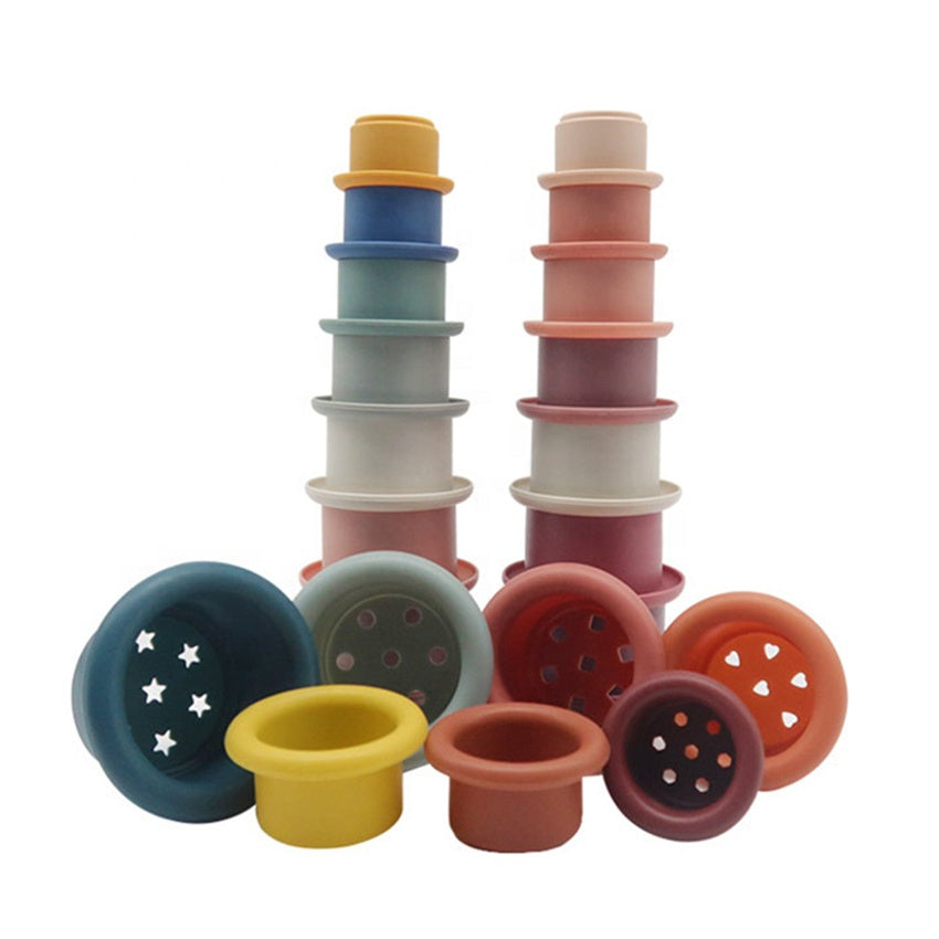 Silicone Stacking & Nesting Cups Toy Dubai Online baby shop uae babyshop baby store - best gift for Babies لعبة أكواب التراص والتعشيش المصنوعة من السيليكون في دبي أون لاين متجر الأطفال في الإمارات محل بيبي شوب بيبي شوب - أفضل هدية للأطفال