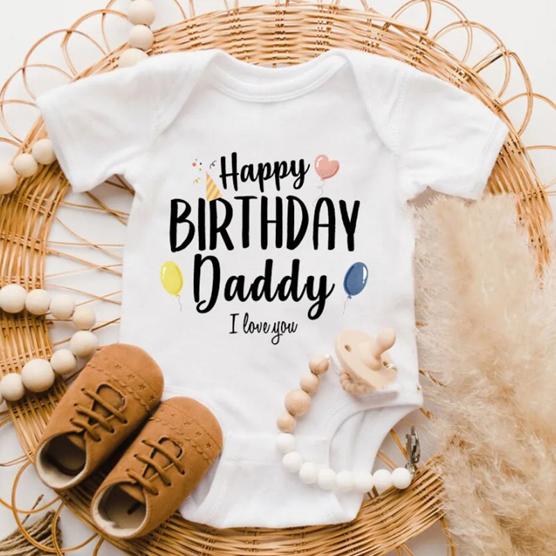 Happy Birthday daddy onesie