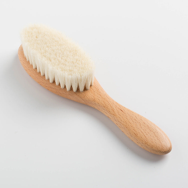 Eco-Friendly Wood Baby Hair Brush - baby store UAE