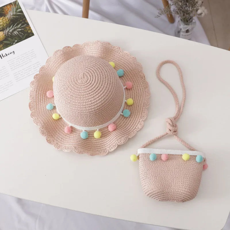 Girls Matching Hat & Shoulder Bag Set