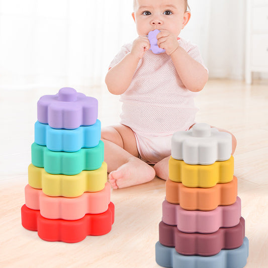 Silicone Stacking  Toy Dubai Online baby shop uae babyshop baby store - best gift for Babies لعبة التراص السيليكون في دبي متجر الأطفال على الإنترنت في الإمارات العربية المتحدة محل بيبي شوب بيبي شوب - أفضل هدية للأطفال