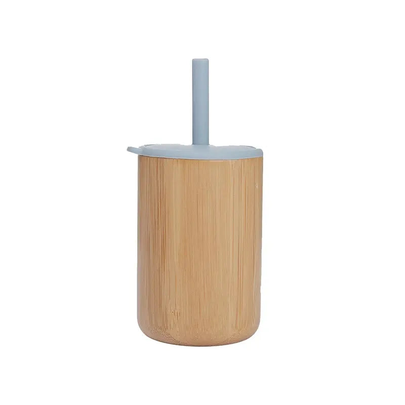 Bamboo Cups with Silicone Lid