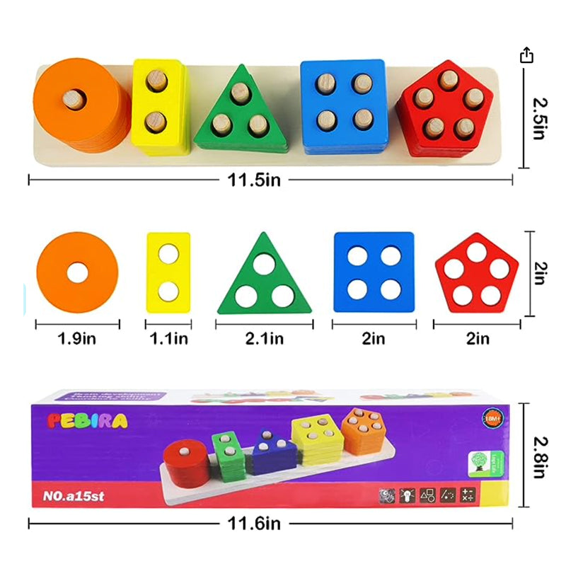 دبي اون لاين بيبي شوب الإمارات بيبي شوب متجر الأطفال - أفضل هدية للأطفال - لعبة مونتيسوري الخشبية للفرز والتراص التعليمية Dubai Online baby shop uae babyshop baby store - best gift for kids - Montessori Wooden Sorting & Stacking Educational Toy