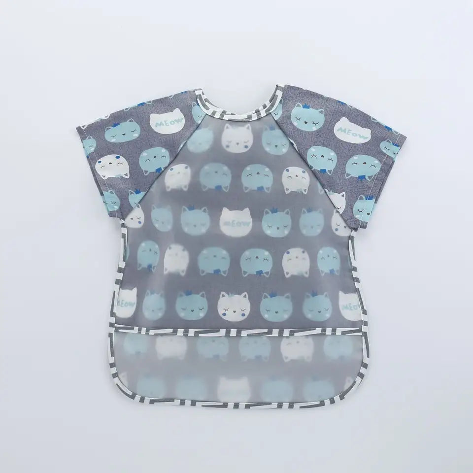 المريلة الطفل المضادة للماء cat design baby apron baby waterproof bib