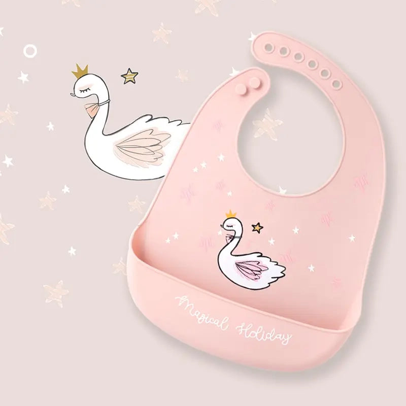 BPA Free Silicone Printed Bibs