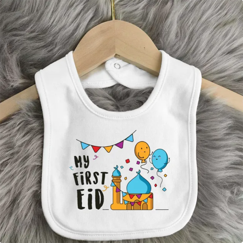 My First EID Baby Waterproof Cotton Bib