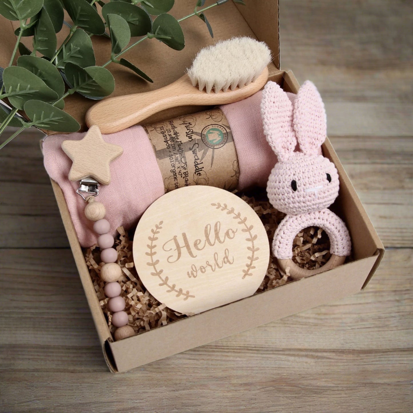 Newborn Gift Set - Full Pink Bunny Gifting Set Box