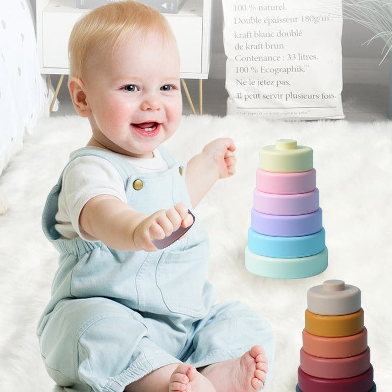 Silicone Stacking Toy Dubai Online baby shop uae babyshop baby store - best gift for Babies لعبة التراص السيليكون في دبي متجر الأطفال على الإنترنت في الإمارات العربية المتحدة محل بيبي شوب بيبي شوب - أفضل هدية للأطفال