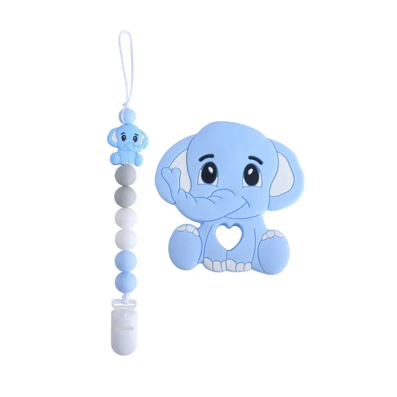 Elephant Teether with Chain - Personalized