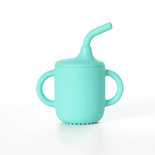 Silicone Water Cup Baby Straw