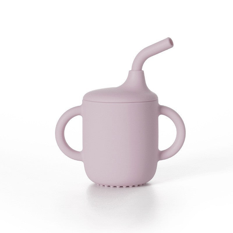 Silicone Water Cup Baby Straw