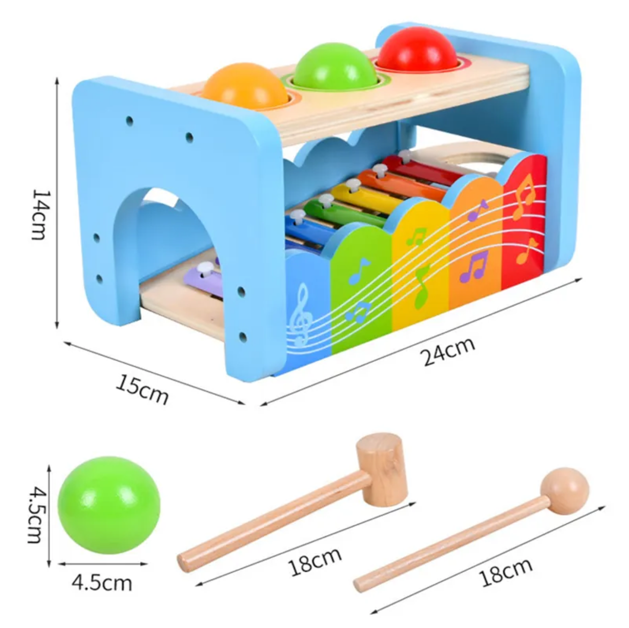 Educational Toy Montessori Musical Xylophone Pound and Tap Bench Wooden Toy Dubai UAE Abu Dhabi online shopping toys أداة تعليمية مونتيسوري موسيقية زيلوفون للطرق والضرب ومقعد خشبي للأطفال دبي الإمارات العربية المتحدة أبوظبي التسوق عبر الإنترنت الألعاب